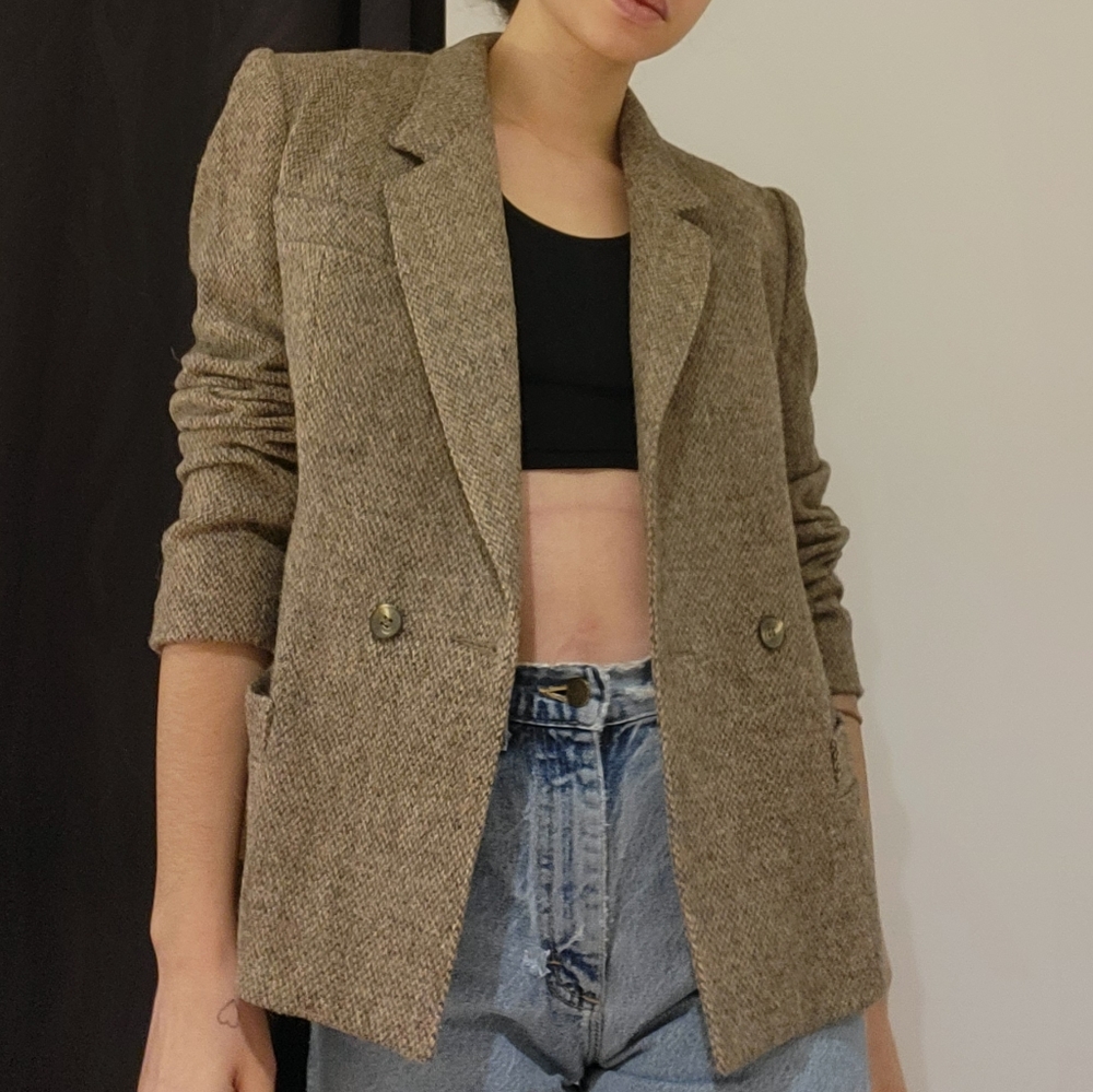 Wool Brown Blazer